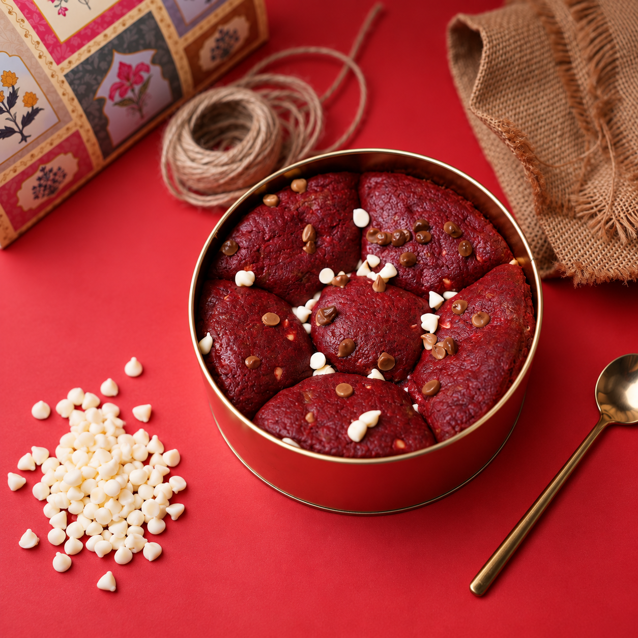 Red Velvet Cookie Tin