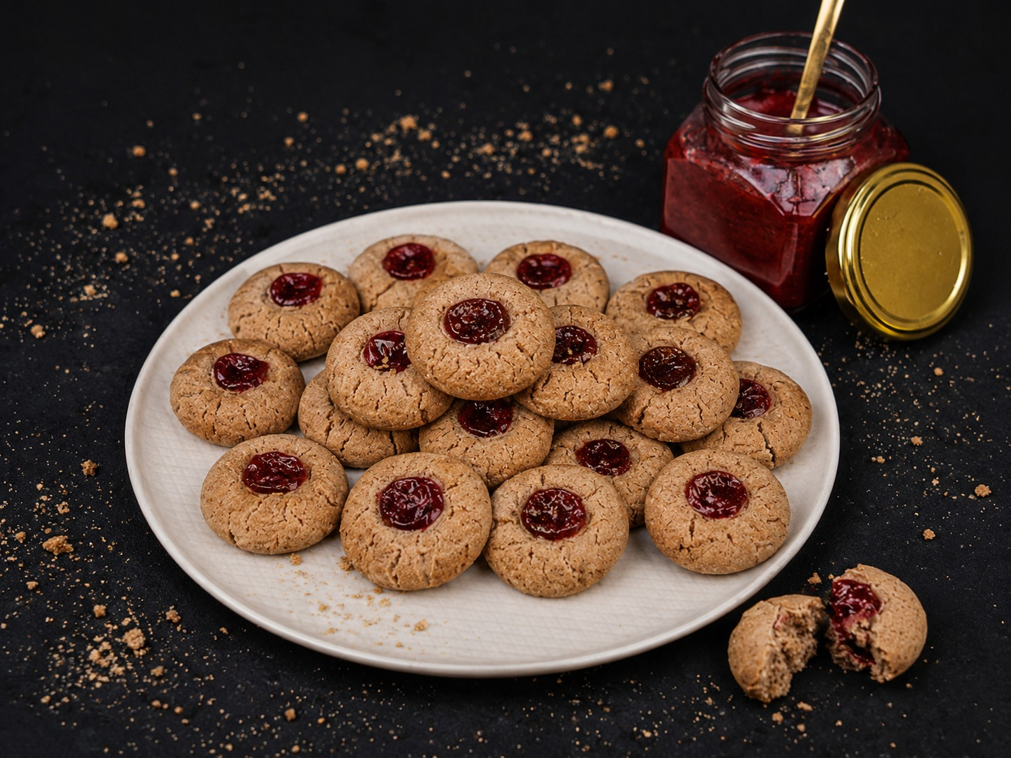 Millet Thumbprint Cookies
