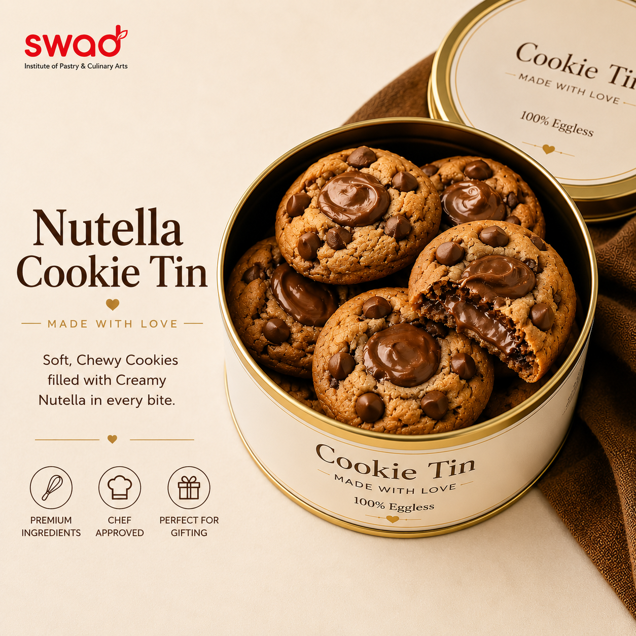 Nutella Cookie Tin