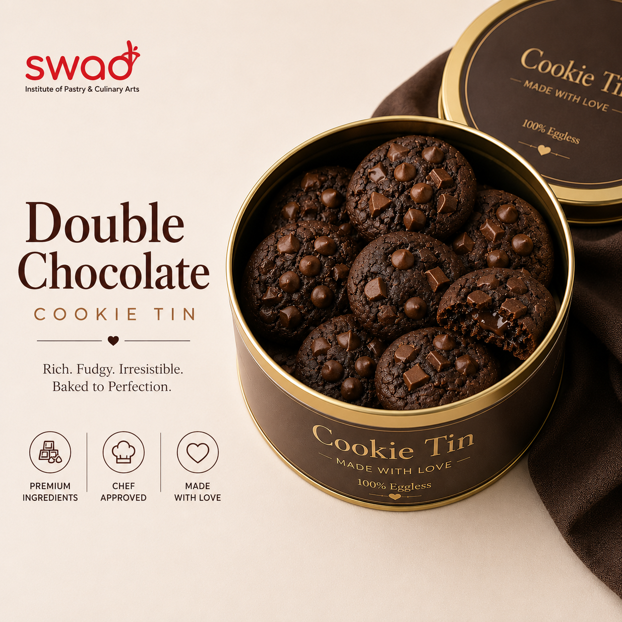 Double Chocolate Cookie Tin