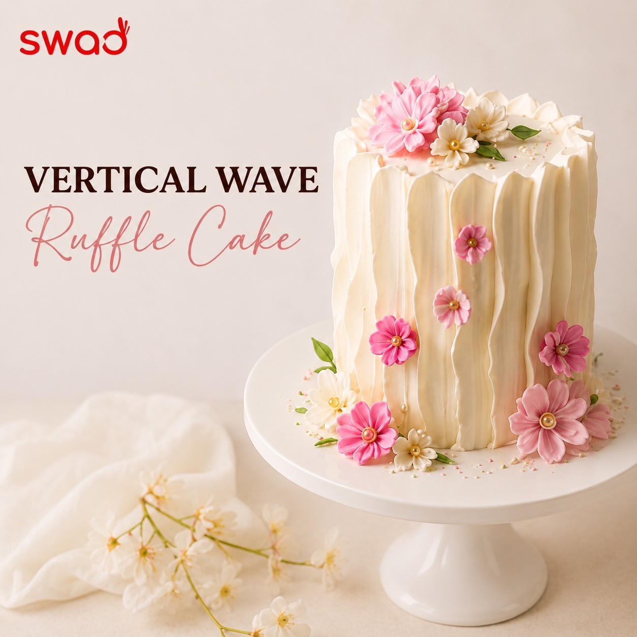 Vertical Ruffle Cake