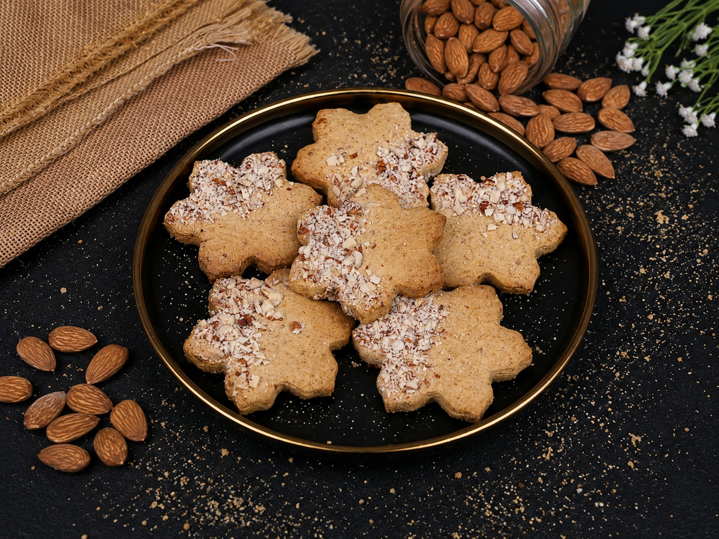 Jowar Almond Crunch Cookies