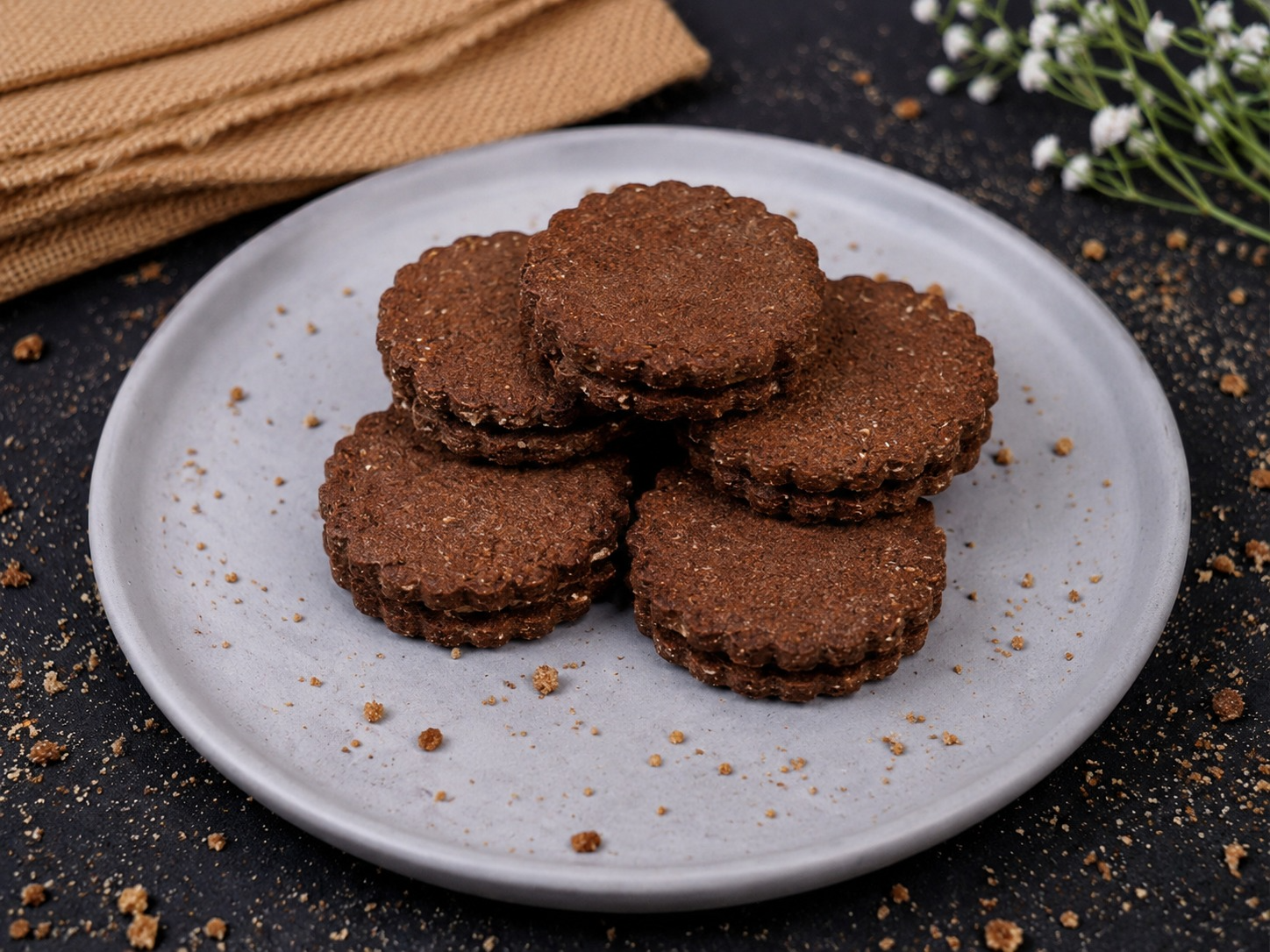 Ragi Hazelnut Cookies