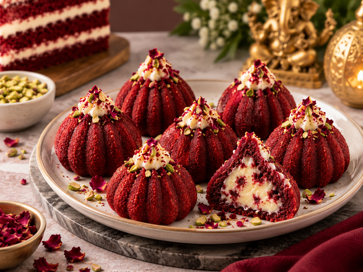 Red Velvet Modak
