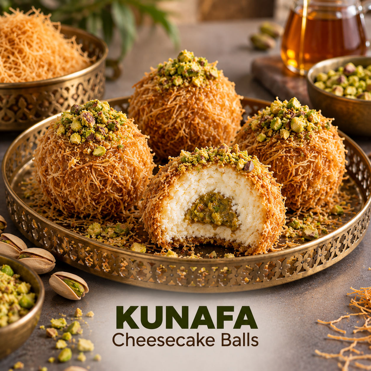 Gulab Jamun Cheesecake Balls