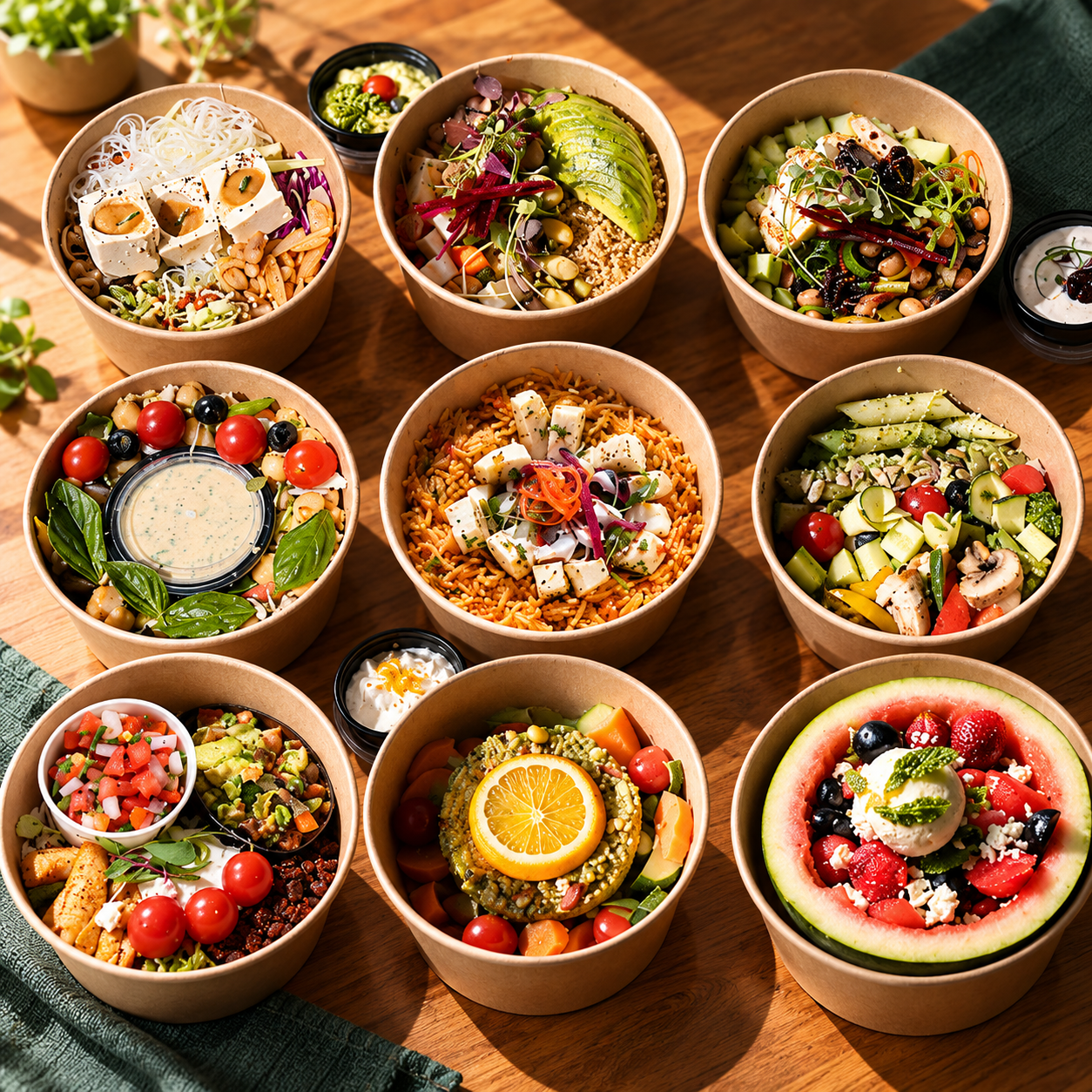 Quinoa Salad Bowl with Avocado Dressing
