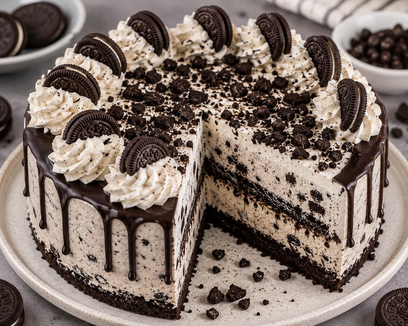 Cookies and Cream Ice Cream Cake